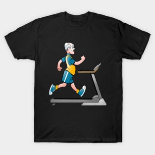 Man on a Treadmill Fitness T-Shirt